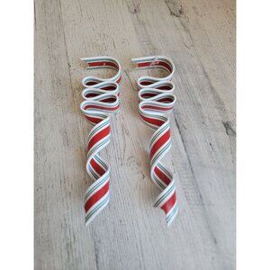 Ribbon‎ candy vintage ornament Xmas set peppermint